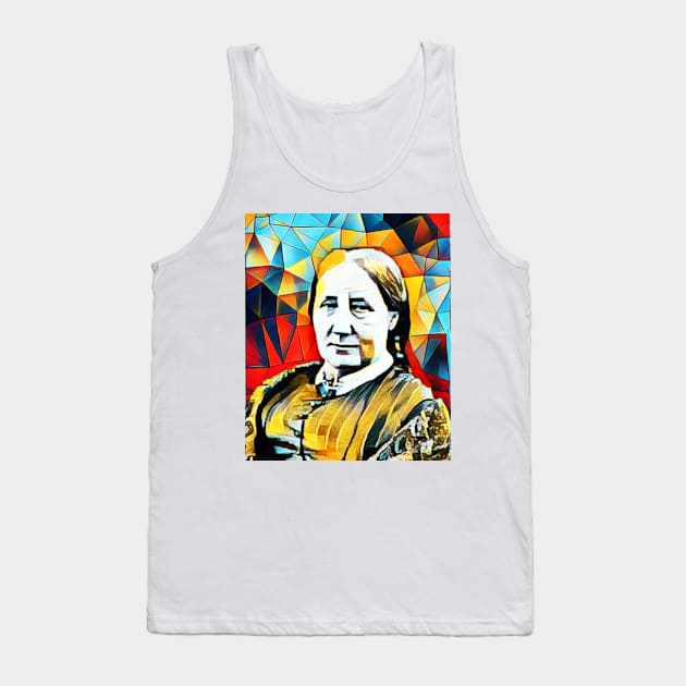 Elizabeth Gaskell Abstract Portrait | Elizabeth Gaskell Abstract Artwork 15 Tank Top by JustLit